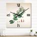 Designart 'Vintage Botanicals XIII' Farmhouse Wall Clock Decor