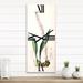 Designart 'Vintage London Plants V' Traditional Large Wall Clock