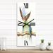 Designart 'Two Barn Swallows Birds' Farmhouse Large Wall Clock