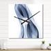 Designart 'Glittering Light Blue Pattern' Modern Large Wall Clock