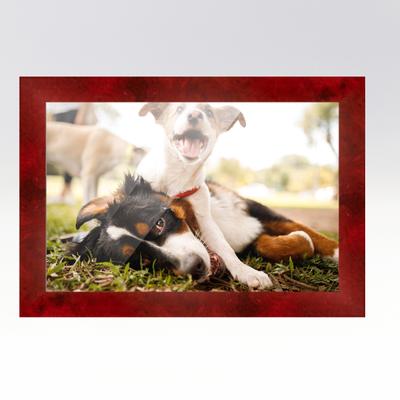 20x36 Red Picture Frame - Wood Picture Frame Complete with UV Acrylic,