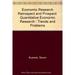 Pre-Owned Economic Research Retrospect and Prospect : Quantitative Research: Trends Problems 9780870142567 /
