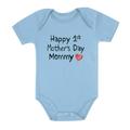 Tstars Boys Unisex Best Gift for Mother s Day Shirts Happy First Mothers Day Baby Toddler Cool Cute Gift for Mom Shirts for Baby Boy Mothers Day Gift Baby Shower Infant Baby Bodysuit