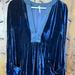Free People Dresses | Free People Small Velvet Blue Dress | Color: Blue | Size: S