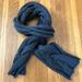 Coach Accessories | Coach Merino Wool, Cable Knit Scarf | Color: Gray | Size: Os