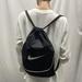 Nike Bags | Nike Black With White Drawstring Bag/Backpack | Color: Black/White | Size: 18 X 13