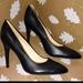 Nine West Shoes | Nine West Pointy Toe Pumps Soft Black Leather Msrp $105 ~ Size 9m Euc* | Color: Black/Tan | Size: 9
