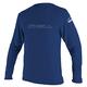 O'Neill Wetsuits Men's Basic Skins Long Sleeve Sun Shirt Rash Vest, Navy, 3XL