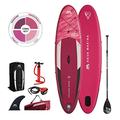 AM AQUA MARINA Stand Up Paddle Board aufblasbar im Set Coral 2021 iSUP Pink 10’2” Stand-Up Paddling SUP-Board mit Schultergurt 310 x 78 x 12 cm