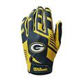 Wilson Handschuhe NFL TEAM SUPER GRIP, Einheitsgröße für Jugendliche, Silikon/Stretch-Lycra