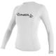 O'Neill Damen Women's Basic Skins Long Sleeve Sun Shirt Rash Vest, Weiß, XS EU