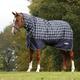 Saxon Defiant 600D Combo Neck Heavy Horse Rug, Navy Plaid, 5'6