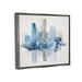 Stupell Industries Blocked Abstract Cityscape Scene Reflection Watercolor Detail by Sally Swatland - Painting on Canvas in Blue | Wayfair