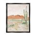 Stupell Industries Cactus Plants Dry Desert Scene Distant Cliffs by Lanie Loreth - Painting Canvas in Brown/Green/White | Wayfair ao-973_ffb_16x20