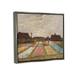 Stupell Industries Bulb Fields in Holland by One1000paintings - Floater Frame Painting on Canvas in Brown/Pink/Yellow | Wayfair ao-397_ffl_16x20