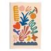 Stupell Industries Cutout Fruit Plant Shapes Geometric Botanicals by JJ Design House LLC - Graphic Art on MDF in Blue/Green/Orange | Wayfair