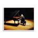 Stupell Industries Mouse Musician Playing Grand Piano Stage Spotlight by Lucia Heffernan - Floater Frame Painting on Canvas in Black/Brown | Wayfair
