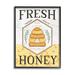 Stupell Industries Fresh Honey Rustic Bee Hive by Jennifer Pugh - Floater Frame Graphic Art on Canvas in Black/Yellow | Wayfair ao-454_fr_11x14