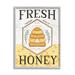 Stupell Industries Fresh Honey Rustic Bee Hive by Jennifer Pugh - Floater Frame Graphic Art on Canvas in Black/Yellow | Wayfair ao-454_gff_16x20