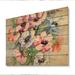 Winston Porter Pink & Purple Wild Flowers Pink & Purple Wild Flowers - Painting on Wood in Blue/Brown/Green | 8 H x 12 W x 1 D in | Wayfair