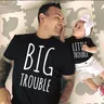 T-shirt cadeau pour papa cadeaux pour papa papa et petit bébé chemises assorties père et fils