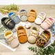 KIDSUN-Chaussures en cuir coordonnantes pour nouveau-né baskets pour bébé semelle en caoutchouc