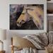 Union Rustic The Head of a Lipizzan Horse - Unframed Painting on Wood in Blue/Brown/Gray | 12 H x 20 W x 1 D in | Wayfair