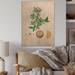 August Grove® Vintage Plant Life X - Unframed Painting on Wood Metal in Brown/Green | 32 H x 16 W x 1 D in | Wayfair