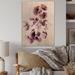 Winston Porter Purple Wildflowers III - Unframed Painting on Wood in Brown/Indigo/White | 12 H x 8 W x 1 D in | Wayfair