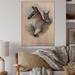 August Grove® Vintage Kangaroo - Unframed Painting on Wood Metal in Brown/Gray/Green | 32 H x 16 W x 1 D in | Wayfair