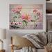 Winston Porter Summer Natural Foliage Pink Bouquet Summer Natural Foliage Pink Bouquet - Painting on Metal in Blue/Brown/Green | Wayfair