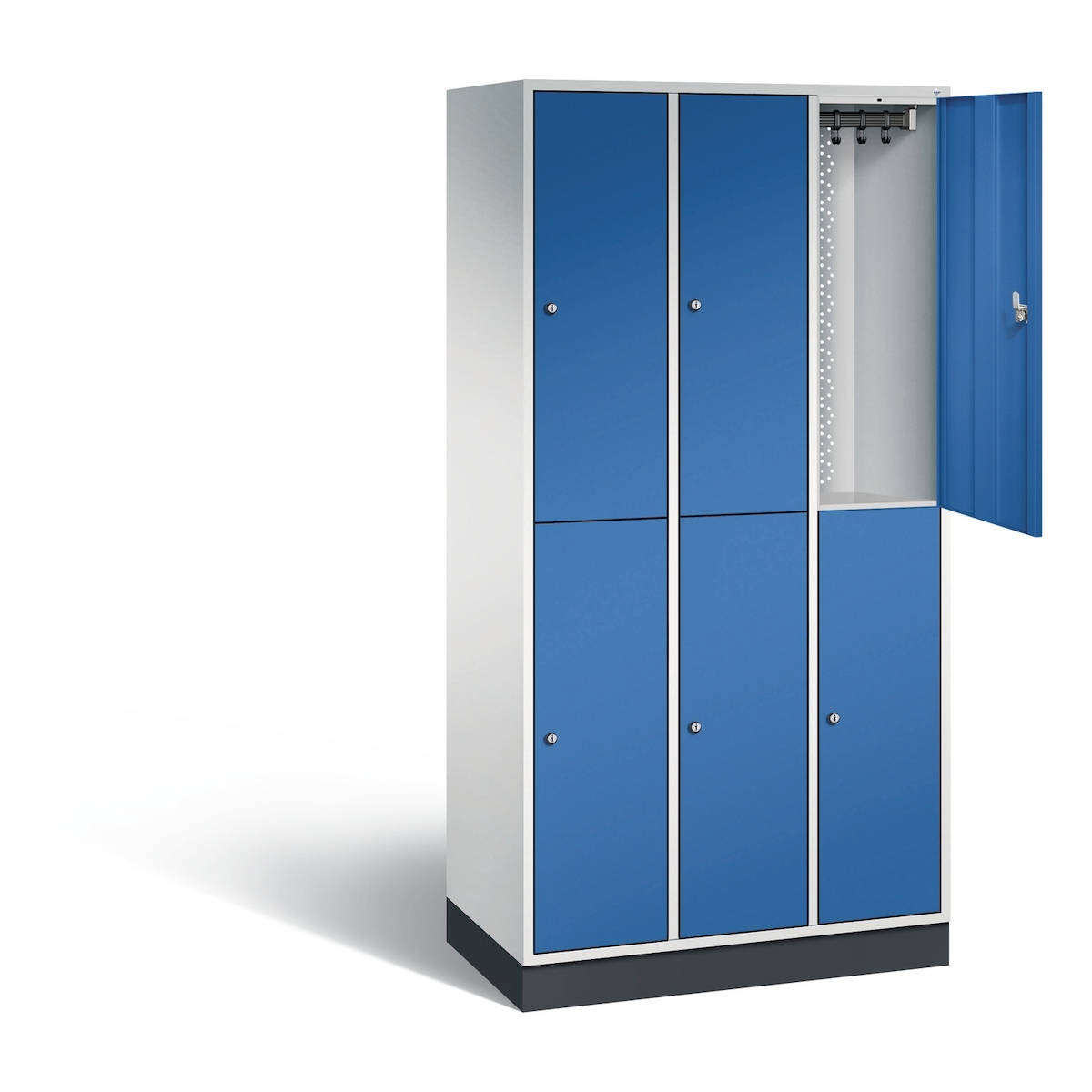 Doppelstöckiger Stahl-Garderobenschrank Intro Image