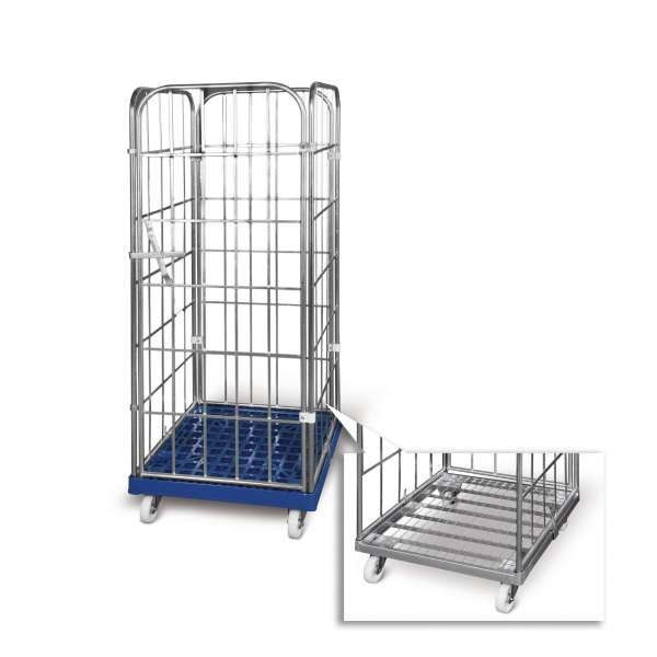 Rollbehälter 1650 ME, 710 x 800 mm, 4-seitig, 1 Vorderwand, Cr 3 Image