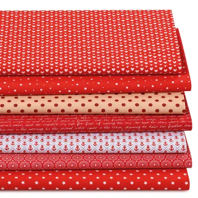 Patchwork-Überraschungspaket Rottöne, je nach Anfall Image
