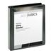 Just Basics Basic Round-Ring View Binder 1 1/2 Rings 61% Recycled Black