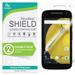 (2-Pack) RinoGear Screen Protector for Motorola Moto E (2nd Gen 2015) Case Friendly Accessories Flexible Full Coverage Clear TPU Film