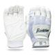 Franklin Sports Youth MLB Shok-Sorb X Batting Gloves Youth Small Pair White/Chrome