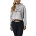 Women's League Collegiate Wear Heather Gray Georgia Tech Yellow Jackets 1636 Cropped Pullover Hoodie