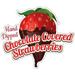 SignMission 8 in. Decal Concession Stand Food Truck Sticker - Chocolate Covered Strawberries