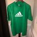 Adidas Shirts | Adidas - Jumbo Classic 3 Stripe Logo - Lg Green Ts | Color: Green/White | Size: L