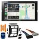 JVC Bundle - JVC KW-V960BW 6.8 Wireless Apple CarPlay/Android Auto MultiMedia Receiver with Dash Kit Wiring Harness and Antenna Adapter Compatible with Jeep Wrangler 97-02