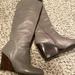 Nine West Shoes | Gray Leather Knee High Boots | Color: Gray | Size: 7.5