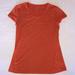 Athleta Tops | Athleta Workout Top Short Sleeve - Orange - Size Xxs | Color: Orange/Red | Size: Xxs