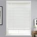 MOOD Custom Faux Wood Blinds | 58 Inch Blinds for Windows | 58 Inches Wide x 48 Inch Tall | 2 Inch Cordless Blackout Venetian Shade for Interior Windows and Doors | Luxe White | 58 W x 48 H