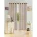 Kashi Home Leah Collection Window Sheer / Curtain / Panel 55 x 84 Lightweight Solid Sheer Design in Gold - Single Panel Grommet Top Hanging Panel