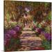 Great BIG Canvas | A Pathway in Monets Garden Giverny 1902 Canvas Wall Art - 30x30