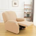 DONGPAI 1 Piece Stretch Recliner Cover Non-Slip Couch Reclining Slipcover with Pockets Furniture Protector