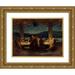 Alexandre FalguiÃ¨re 24x19 Gold Ornate Framed and Double Matted Museum Art Print Titled - The Last Supper (1898)