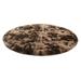 Round Fluffy Soft Area Rugs Plush Carpet Circle Nursery Rug for Living Room Home Decor Circular Carpet 63.78x63.78 inches Brown