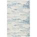 SAFAVIEH Abstract Seachlann Distressed Abstract Wool Area Rug Ivory/Blue 2 x 3
